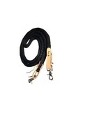 Horse Reins Tack Roping Western Braided Barrel Black Poly Rope 7 ft HRS7F - $39.39 CAD