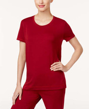 HUE Womens Super Soft Pajama Top Only,1-Piece Color Rhubarb Size L - £22.49 GBP
