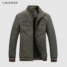 CARANFIER 2019 Mens Jacket Fashion Fleece-lined Thick Warm Jacket for Winter Men - £230.69 GBP