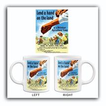 Lend A Hand On The Land #2 - 1940s - World War II - Propaganda Mug - £19.17 GBP+