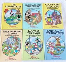 (lot of 6) Vintage Disney Small World Library Hardcover Books 1991 - £8.90 GBP