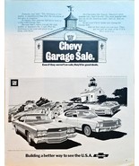 CHEVY GARAGE SALE-Building a Better USA Chevelle 1971 Print Ad - £9.56 GBP