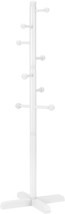 The Azaeahom Cross Coat Rack Freestanding Clothing Hanger Home, Etc. (White). - £27.14 GBP