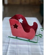 Santa Sleigh Tin Mailbox, 10x6.5x5 In - $30.18 CAD