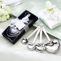 Heart Shaped Measuring Spoons Bridal Party Favors Love Beyond Measure We... - $88.58 MXN