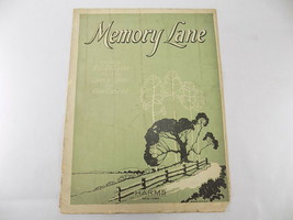 Antique Sheet Music Memory Lane By De Sylva, Spier &amp; Conrad 1920&#39;S - £6.97 GBP