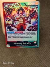 One Piece TCG Gear 4 Snakeman Luffy Custom Holographic Leader -
show original... - £5.39 GBP