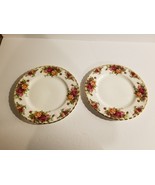 Royal Albert Old Country Roses (2) Salad Plates 8 inch England Bone China - £23.71 GBP