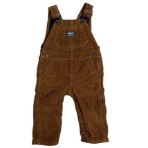 Baby B’Gosh By OshKosh Brown Corduroy Carpenter Vestbak Overalls Size 9 Months - £15.16 GBP