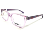 Kensie Girl Kids Eyeglasses Frames SHIMMER PU Clear Purple Rectangle 48-... - $46.30