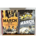 March: Book One  &amp; Two - Paperback By John Lewis Civil Right Martin Luth... - £7.52 GBP