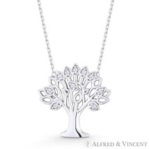 Tree-of-Life / Knowledge Etz Chaim Charm .925 Sterling Silver Necklace Pendant - £25.08 GBP