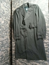 VINTAGE OVERCOAT MANS WOOL GABARDINE AG-44 DRESS GREEN JACKET 38R VIETNA... - $1,002.27 MXN