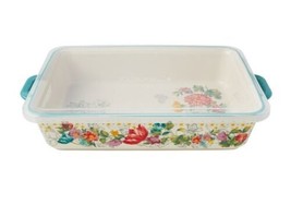 Pioneer Woman ~ BLOOMING BOUQUET ~ 4.2 Quart ~ Ceramic Baker with Cover ... - £36.93 GBP