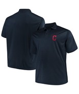 Majestic Cleveland Indians Big &amp; Tall Polo Shirt, Navy - £12.70 GBP
