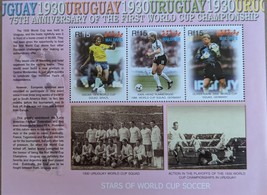Uruguay 1930 First World Cup Championship 75th Anniversary Stamp Sheet 3... - $1.95