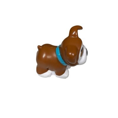 Fisher Price Little People 2017 Bulldog Big Helpers Home Animal Brown White Dog Item image 2