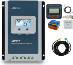 Auto Identify MPPT Solar Charge Controller with Remote Control of LCD Di... - £210.69 GBP