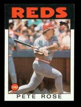 Vintage 1986 Topps Baseball Trading Card Pete Rose #1 Cincinnati Reds - £7.84 GBP