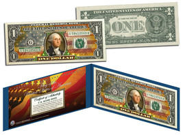 United States of America Flag &quot;Old Design&quot; Legal Tender $1 Bill FULLY COLORIZED - £9.72 GBP
