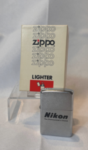 1980 Zippo Nikon Nasa Lighter Unfired Cross Promotion Advertising Original Box - $237.55