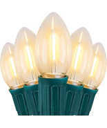 Vintage LED Christmas Lights Outdoor, 100 Feet with 50 Shatterproof Bulbs - $89.45