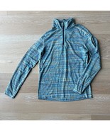 Lululemon Men&#39;s Surge Warm 1/2 Zip Space Dye Camo Deep Navy Alberta Lake... - $929.98 MXN