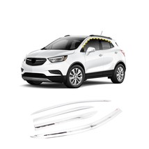 Rain Guards for Buick Encore 2013-2022 (4PCs) Chrome Finish Tape-On Style - £114.96 GBP