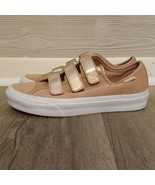 Vans Women’s Size 6 Shoes Suede 2 Tone Metallic Style 23 V Pink Rose White - $14.85