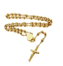 FaithHeart Christian Rosary for Women Men, Stainless Steel - $69.61