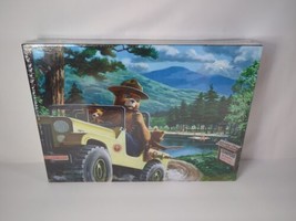 Smokey Bear Driving SUV 1000 Pieces Puzzle w/ Poster By Lantern Press 19... - $17.99