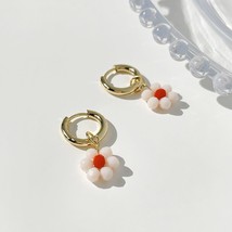 Peri&#39;sBox Boho Candy Color Acrylic Daisy Hoop Earring For Women Multicolor Cute  - £8.07 GBP