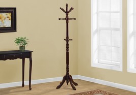 HomeRoots 332675 73 in. Cherry Wood Traditional Style Coat Rack - £157.69 GBP