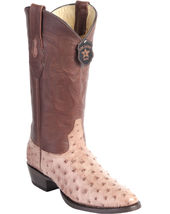 Los Altos Mocka Handmade Genuine Full Quill Ostrich Round Toe Cowboy Boot - £412.07 GBP+