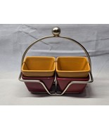 PAMPERED CHEF Simple Additions 4-Piece Snack Serving Set Bowls With Rack... - $554.25 MXN