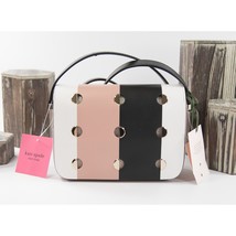 Kate Spade Black Pink Leather Nicola Mod Dot Bicolor Small Flap Crossbod... - $207.41