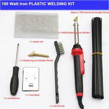 100 Watt Iron Plastic Welding Kit Car Bumper Dashboard Kid Repair Welder Tool Us - £33.03 GBP