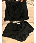 Vintage Never-Worn Alice Maloof Black Lacy Camisole Set - $70.00