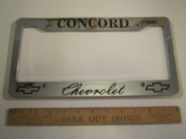 LICENSE PLATE Plastic Car Tag Frame CONCORD CHEVROLET Dealer 14E - £21.14 GBP