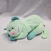 VHTF Retired 2000 Ty 14" Green Plush KITTYBABY Kitty Kitten Cat Lovey w/ Rattle - $29.69