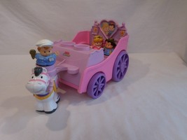 Little People Fisher Price Horse Drawn Royal Carriage with Princess &amp; Pr... - £10.85 GBP