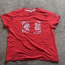 Champion Star Pattern Print Crew Neck Short Sleeve Logo T-Shirt XL Women... - €7,70 EUR