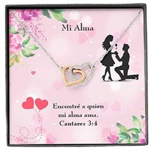 Express Your Love Gifts Mi Alma Inseparable Pendant 18k Rose Gold Finish Surgica - £40.68 GBP