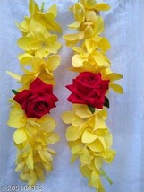 2 Indian Women Artificial Flower Hair Accessories For Fashion jewelry Va... - $39.59