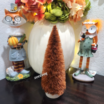 Thanksgiving Fall Harvest Bottle Brush Brown Tree Tabeltop Decor 10.5&quot; - $310.96 MXN
