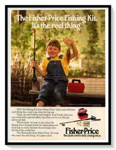 Fisher-Price Fishing Kit Print Ad Vintage 1989 Magazine Toy Advertisement Art - £7.75 GBP