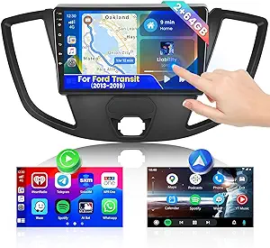 2+64G Android Carplay Stereo For 2013-2019 Ford Transit (W/O Nav), Built-In Wire - £232.62 GBP