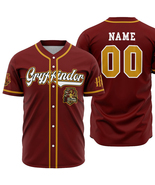 Harry Potter Gifts Custom Baseball Jersey Gryffindor Wizard House Gift for Fans - £15.97 GBP - £27.96 GBP