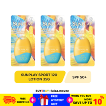 3 X SUNPLAY Sport Sunscreen Lotion SPF 120 PA++++ 35g Water/Sweat Resistant - £41.54 GBP