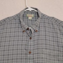 Tommy Bahama Mens Shirt Size Large Gray Button Up Casual Long Sleeve - $27.87